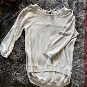 High Low Gray Sweater